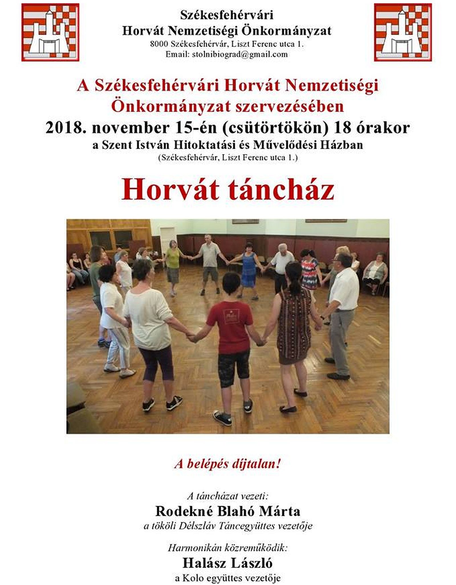 Horvát táncház lesz csütörtökön este a Szent István Művelődési Házban